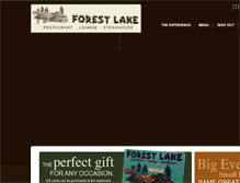 Tablet Screenshot of forestlakerestaurant.com